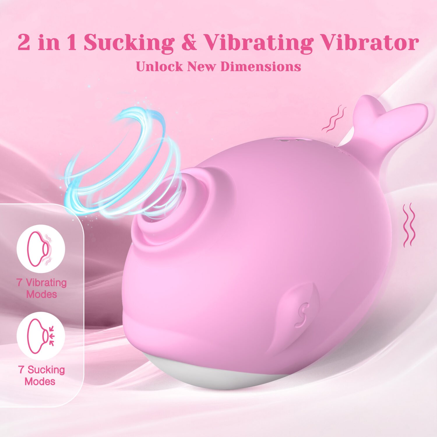 Touch Suction Vibrator Sex Toys for Women - 2 in 1 Clitoris Stimulator with 7 Sucking & 7 Vibrating Modes for Women 6971982201126 - Image 9